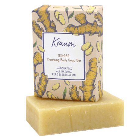 Kraam,สบู่ Kraam,Kraam Ginger Cleansing Body Soap Bar,Kraam Ginger Cleansing Body Soap Bar 100g,Kraam Chamomile Cleansing Body Soap Bar ราคา,รีวิว Kraam Ginger Cleansing Body Soap Bar,Kraam Ginger Cleansing Body Soap Bar ดีไหม,